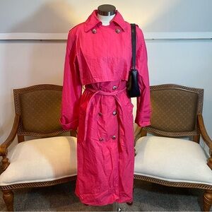 Vintage Pink Trench Coat